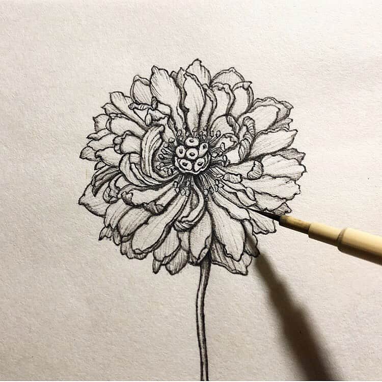 榊山敬代のインスタグラム：「🖌🗓💦… ・  カキカキ 木曜日は  てっきり 水曜日と  勘違いしていました わたしのカレンダー  ということで 急いでるの巻  #昨日の失敗からのリベンジ  中…  画像のお花さんは 福島いわき市にて  咲きました 珍しい形の 蓮さんの図  今回の展示は この蓮さんも 主人公で登場 ・ ・ ・ ・ 🎐… ・ 個展のご案内  榊山敬代 日本画展 「浄」Kiyoshi 泥水に咲く蓮のように  会期：令和元年 9月21日(土)／22日(日)／23日(月・祝) 会場：池上大坊本行寺客殿１階　牡丹／桔梗之間  開館時間／午前10時から午後3時　 作家在廊時間／全日午後12時から15時 入場料／無料  アクセス／東京都大田区池上2-10-5（都営浅草線西馬込駅・東急池上線池上駅より、いずれも徒歩10分） http://www.hongyozi.or.jp/ ・ ・ ・  この度は 東京は池上大坊本行寺にて 蓮をモチーフに 福島県いわき市のお寺より ご依頼いただき制作しました作品をはじめ いわき市のお寺からインスピレーションを いただき 仏教の説法のひとコマであります 八正道をテーマにしました新作を お披露目させていただきます  三日間と短い会期ではございますが お彼岸の季節に 情緒あるお寺の景観の中で 日本画とこころ浄らかなひとときへ ご案内できればとおもいます  本行寺から本門寺へと続く境内では都心を忘れるような壮観な眺めもございます 展示の他にも見所豊かなお寺ですのでこの機会にゆっくりとご堪能ください  個展開催につきましてのこころざしや 新作に対しての姿勢などはブログなど 少しずつ更新していきたくおもいます  掲載作品 八正道〈弐〉正しい心を灯して生きるとき 〈正命・正精進・正念・正定 図〉 制作 平成31年／絹本・彩色 ・ ・ ---------------------------------------- ・ ・ ・ #Flower #蓮 #lotus  #wip #日本画  #material #和紙 #芸術 #画材 #筆 #墨#細密画 #仏教 #Japanese #brush #plants #アート #日本文化 #art #Japaneseart #artist #atelier #日本画家 の #アトリエこんなもん  #日本画の素材 #こよなく愛してる #summer #夏のおわり」