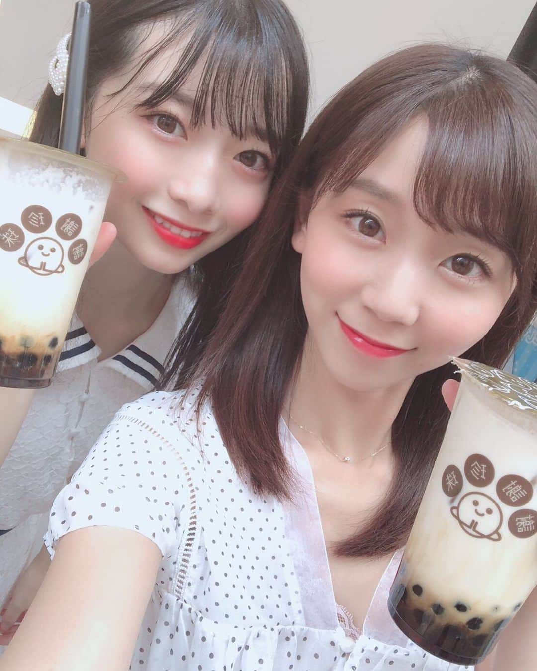 吉川千愛さんのインスタグラム写真 - (吉川千愛Instagram)「🥳﻿🧸💓 ﻿ #シェイシェイパール #タピオカ ﻿ #謝謝珍珠 #タピオカ #黒糖ミルク ﻿ #LinQ #吉川千愛 #涼本理央那 #こんにちあ #あいんちゅ #天神 #福岡 #tenjin #fukuoka」8月29日 19時49分 - chiaki_yo