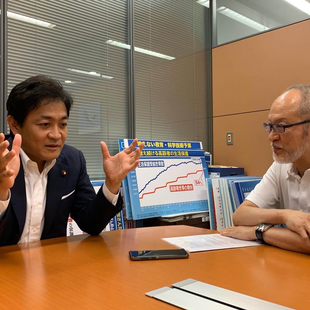 安倍宏行さんのインスタグラム写真 - (安倍宏行Instagram)「今日は #国民民主党 #玉木雄一郎 代表に話聞きました！ #japanindepth」8月29日 20時13分 - higeabe