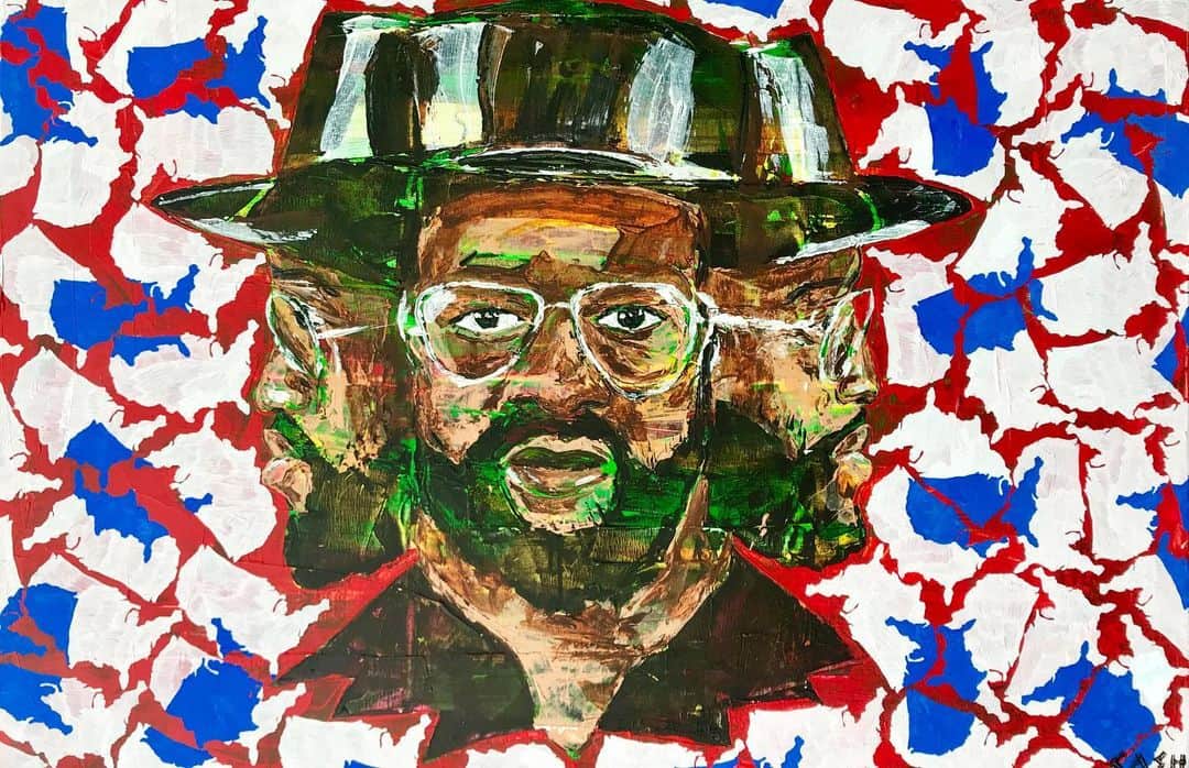 CASH（Carl Anders Sven Hultin）のインスタグラム：「Billy Paul 🎙 #billypaul #portrait #painting #art #music #soul #singer」