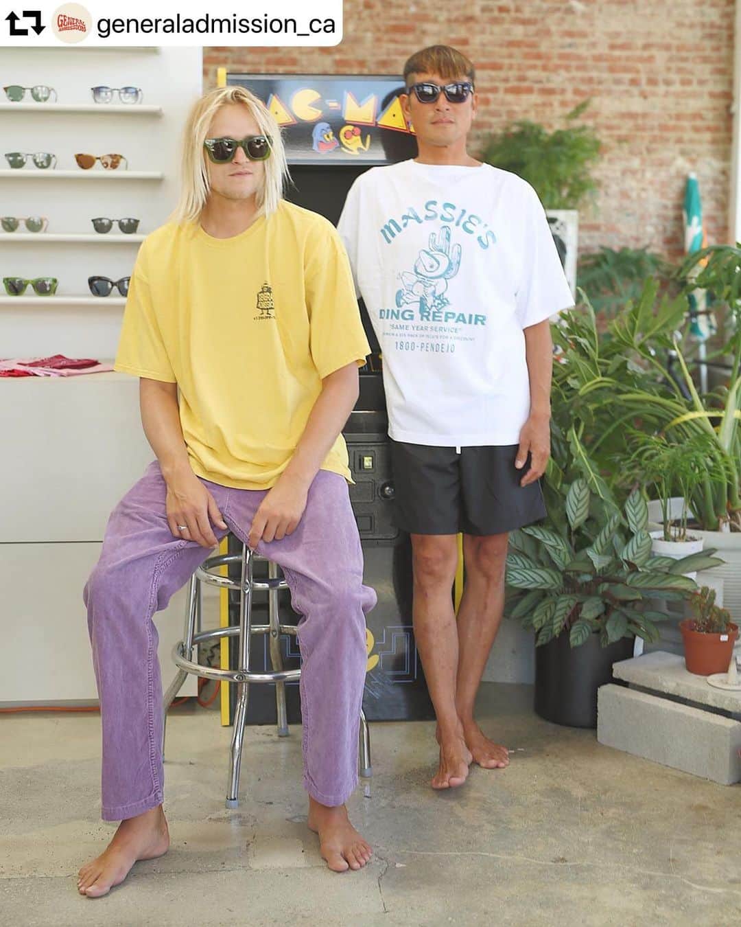 サキャスティックのインスタグラム：「@generaladmission_ca summer gear. With @maxvmaxv 📷 @konrad_mirko」