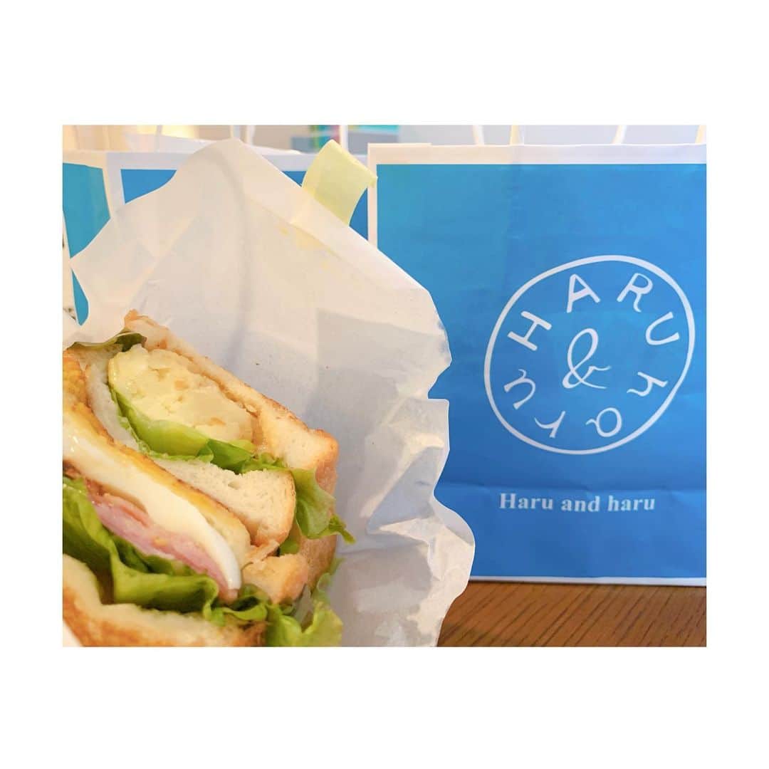 神田莉緒香さんのインスタグラム写真 - (神田莉緒香Instagram)「--- HARU and haruのフレンチトーストの サンドイッチを差し入れでいただきました。 食べ終わりたくなかった…… とてもおいしかったです。涙 . きらさん、ごちそうさまでした❁❀ . . #HARUandharu」8月29日 22時50分 - riokanda_ri