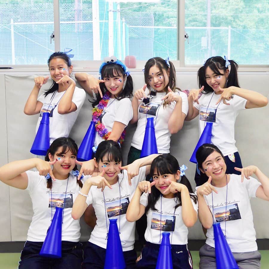 のインスタグラム：「メアフラ3回生合宿🌺 . チーム対抗メアフラ大運動会では水色チームで優勝できた🏆💙 . 雨でもしっかり対応して予定組んで楽しませてくれた企画隊のみんなにはほんまに感謝です🥺✨ ありがとう🌺❣️ . 来週は全体合宿頑張るぞ😍 . #meahulanohealani  #水色チーム」