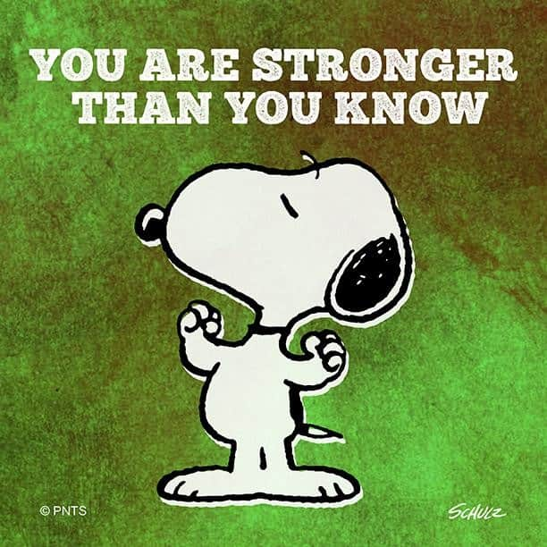 スヌーピーさんのインスタグラム写真 - (スヌーピーInstagram)「You are stronger than you know.」8月29日 23時15分 - snoopygrams