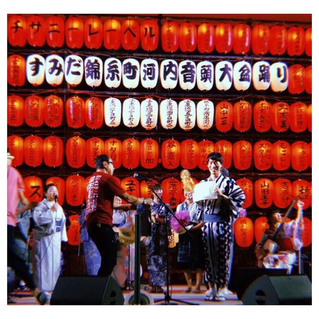 のインスタグラム：「🏆👘🌙🏮🇯🇵 踊りに行ったら受賞しました。 #浴衣着こなしコンテスト #すみだ錦糸町河内音頭大盆踊り #河内音頭 #盆踊り #浴衣 #祭り」