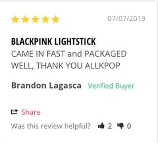 allkpopTHESHOPさんのインスタグラム写真 - (allkpopTHESHOPInstagram)「Black Pink Official Light Stick  5-Star Review! 🌟🌟🌟🌟🌟」8月29日 23時45分 - allkpoptheshop