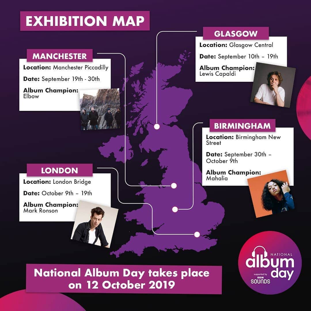 PRS for Musicさんのインスタグラム写真 - (PRS for MusicInstagram)「#NationalAlbumDay is coming. @AlbumDayUK has announced their "Sounds Of" exhibition traveling across the UK's biggest train stations. Get involved.」8月30日 0時34分 - prsformusic