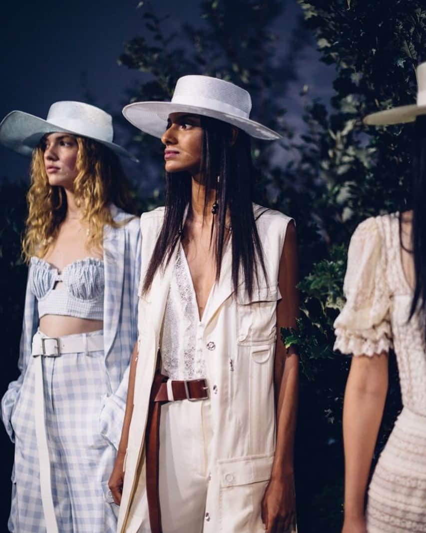 Fashion Weekのインスタグラム：「It’s almost fall, so hat season *and* #NYFW are right around the corner! @jonathansimkhai captured by @moeez」