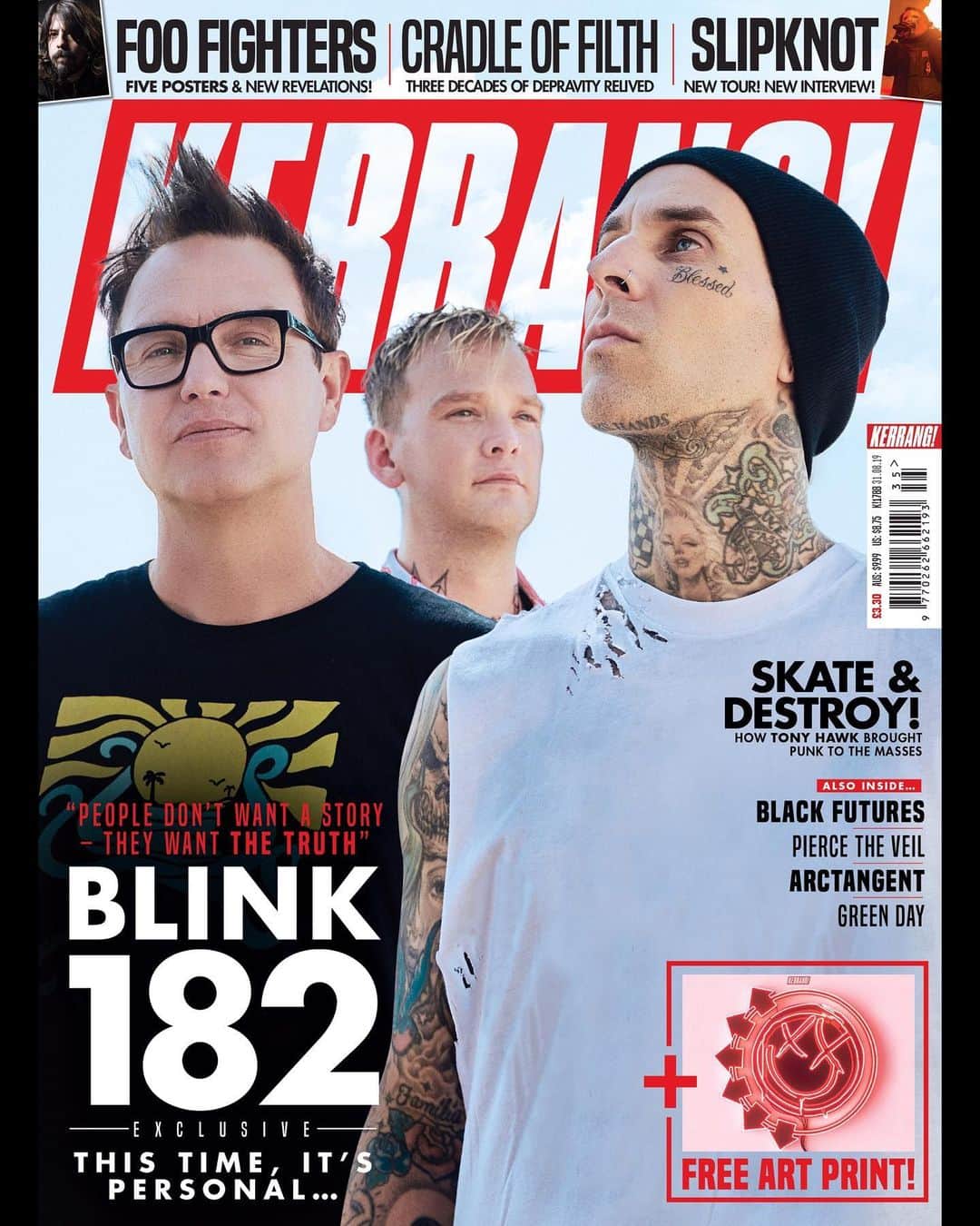blink-182のインスタグラム：「Oh hey there @kerrangmagazine_. New issue out now at kerrang.newsstand.co.uk」