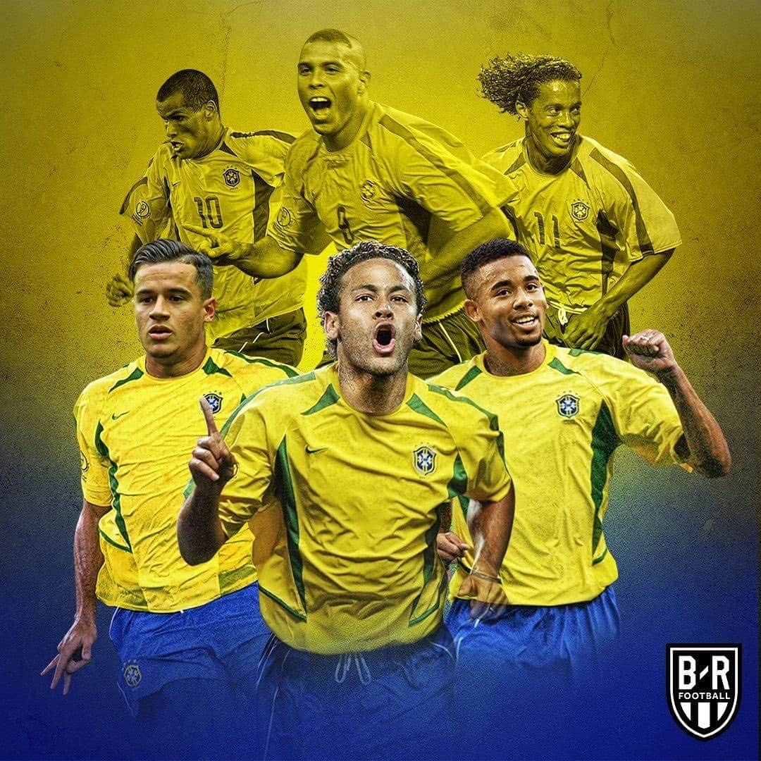 さんのインスタグラム写真 - (Instagram)「@cbf_futebol 🇧🇷 Art: @brfootball 📸 • • • #ronaldinho #ronaldo #adriano #adrianoleite #jogabonito #dinho #ronaldinhogaucho #ronaldolima #ronaldonazario #kaka #kaká #rivaldo #cbf #neymarjr #coutinho #selecao #selecaobrasileira #brasiliero #gabrieljesus #ilovethisgame #futebolraiz」8月30日 5時39分 - ronaldolima