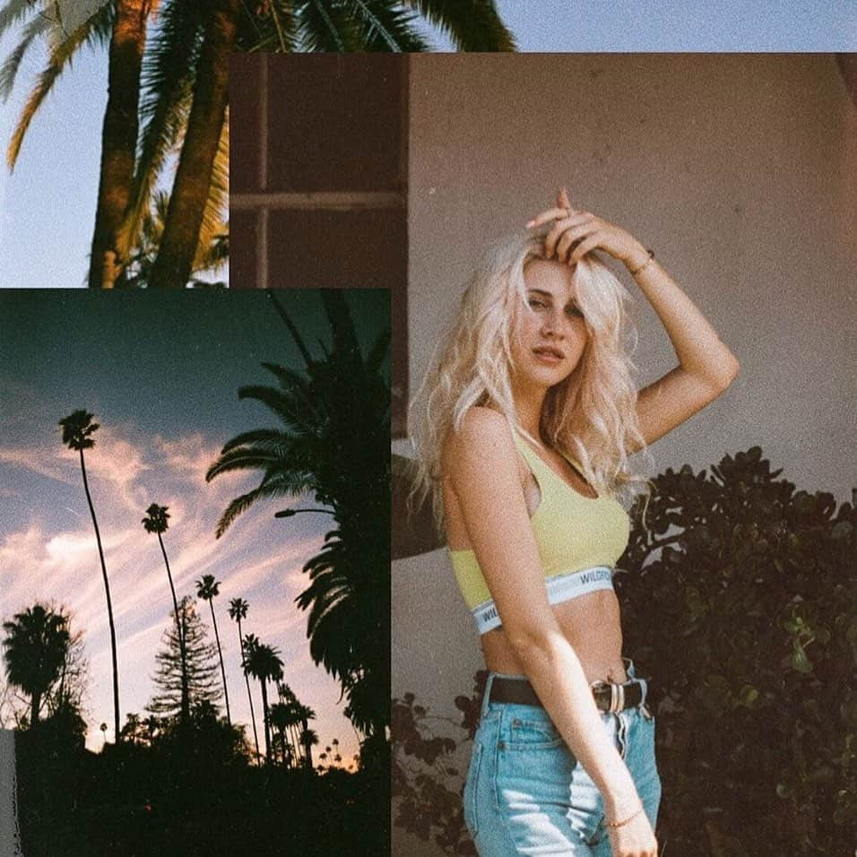 ワイルドフォックスクチュールさんのインスタグラム写真 - (ワイルドフォックスクチュールInstagram)「Palm trees. Sunsets. & Wildfox. Soak up the last rays of summer like @lovinglifemasha in the Alana Tank. #wildfox #neon #trend #summer #california」8月30日 9時03分 - wildfoxcouture