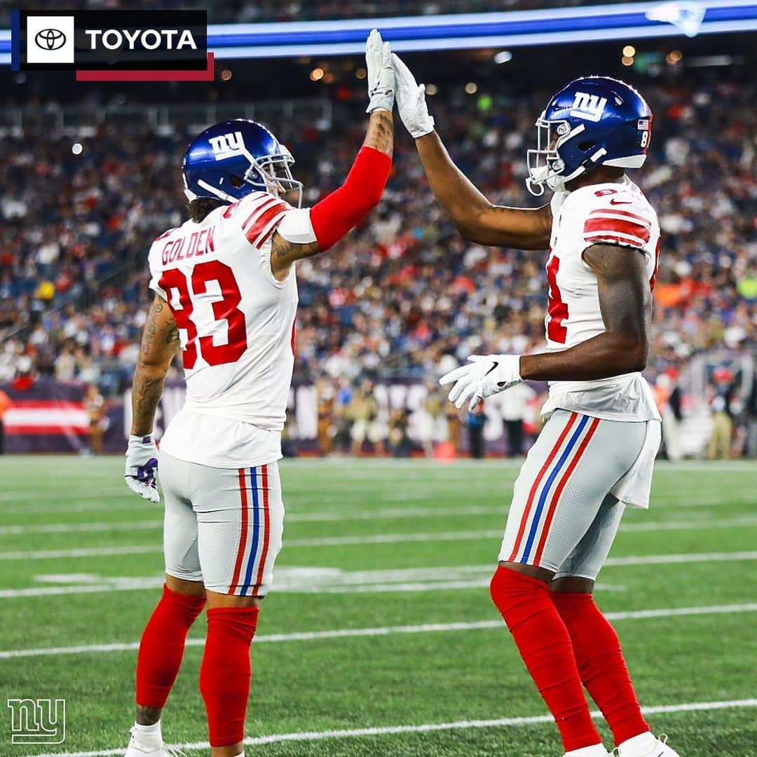 New York Giantsさんのインスタグラム写真 - (New York GiantsInstagram)「@alonzojrussell in for SIX! 🙌 #NYGvsNE」8月30日 9時27分 - nygiants