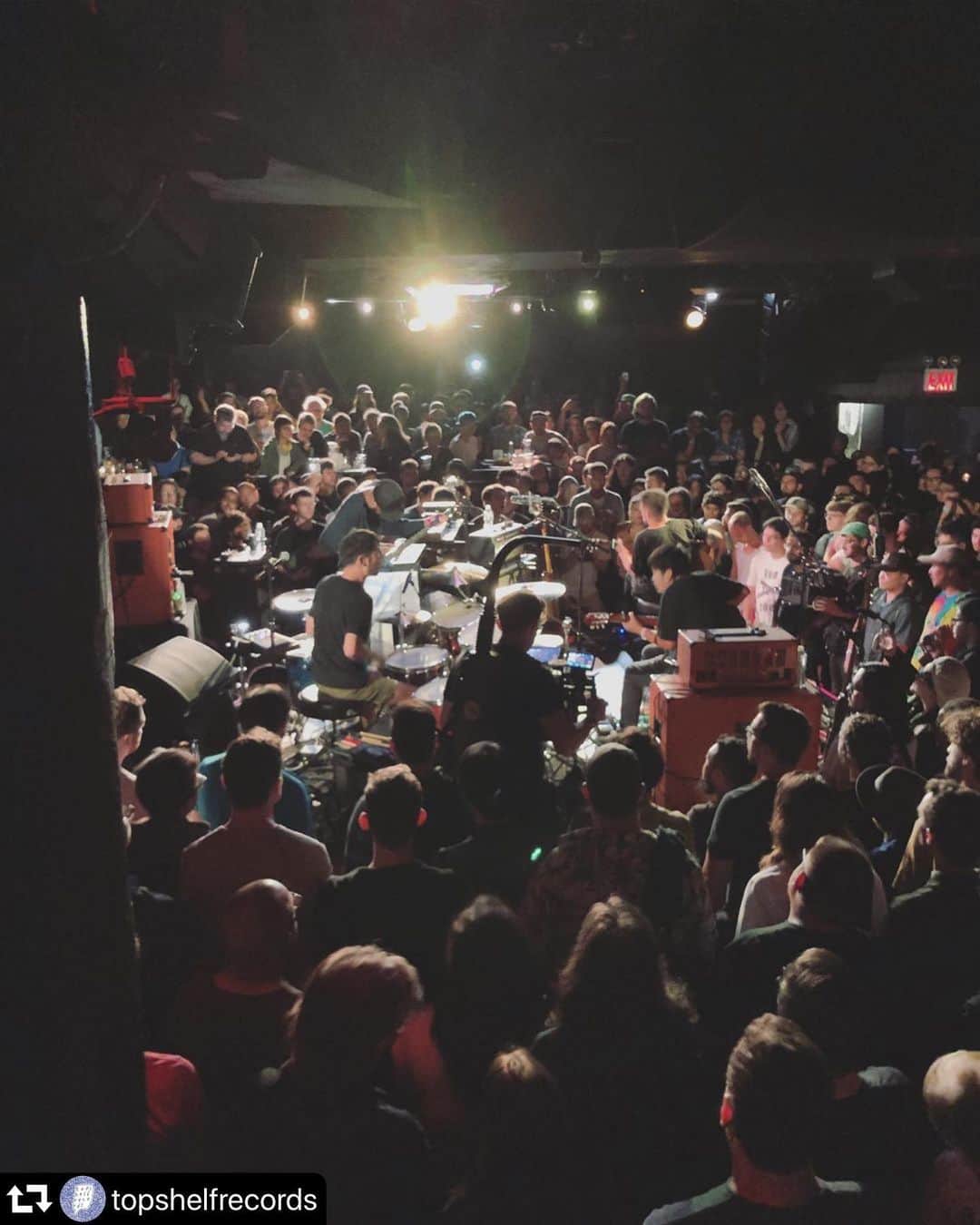 山嵜廣和のインスタグラム：「yeah!! repost @topshelfrecords ・・・ toe // last night at @lprnyc」