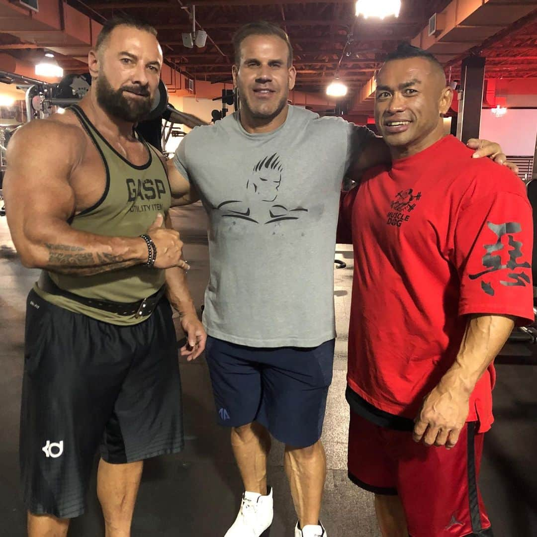 Hidetada Yamagishiさんのインスタグラム写真 - (Hidetada YamagishiInstagram)「Always great to see @jaycutler in @cityathleticclub 2 weeks out @mrolympiallc  Enjoying each sec of this prep with @joeino_ifbb and @iriskyle」8月30日 12時48分 - hideyamagishi