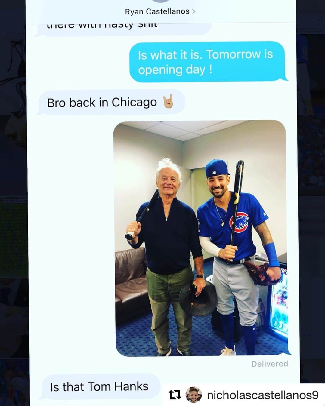 シカゴ・カブスさんのインスタグラム写真 - (シカゴ・カブスInstagram)「So close, bro. 😂 (Via @nicholascastellanos9)」8月30日 12時57分 - cubs