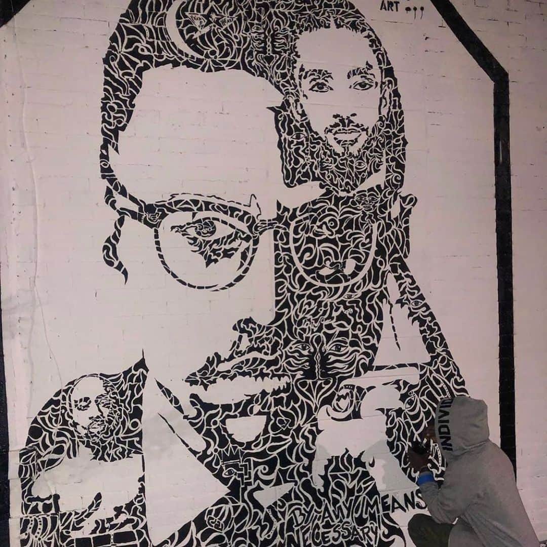 ジェイミー・フォックスさんのインスタグラム写真 - (ジェイミー・フォックスInstagram)「@uncuttart with another masterpiece! Malcolm X, Tupac & Nipsey. 🔥🔥🔥」8月30日 13時01分 - iamjamiefoxx