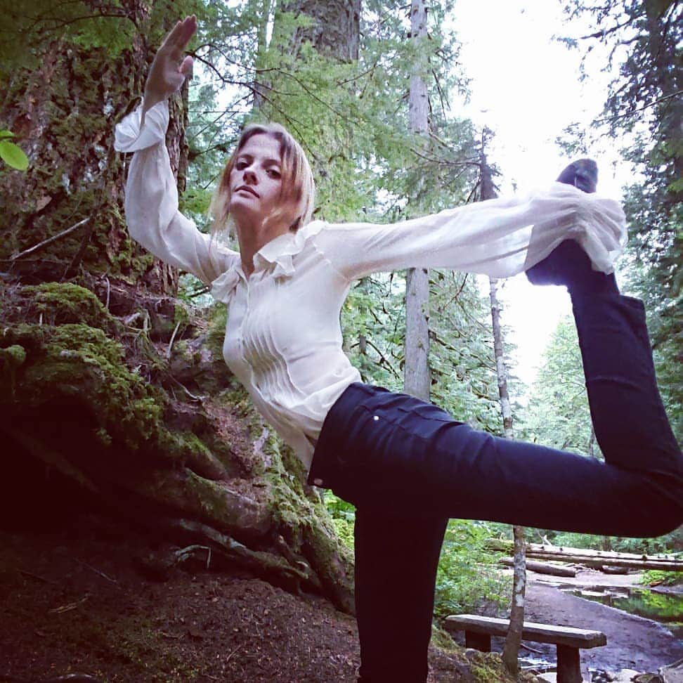 アナンダ・ジェイコブズのインスタグラム：「The beauty of Washington State! Solo trip across the #Cascades for some meditation time. #forest」