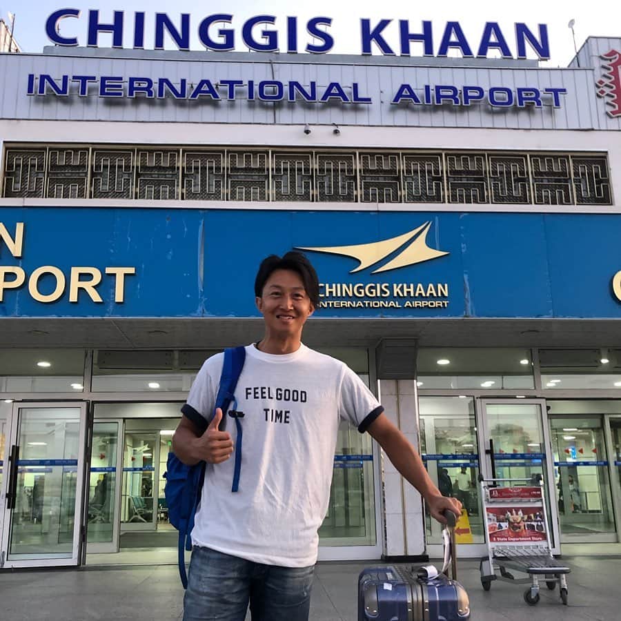 乾雅人のインスタグラム：「電気屋さんとモンゴルに到着。 SASUKE Ninja Warrior's Contestant Masashi Hioki has arrived in Mongolia.」
