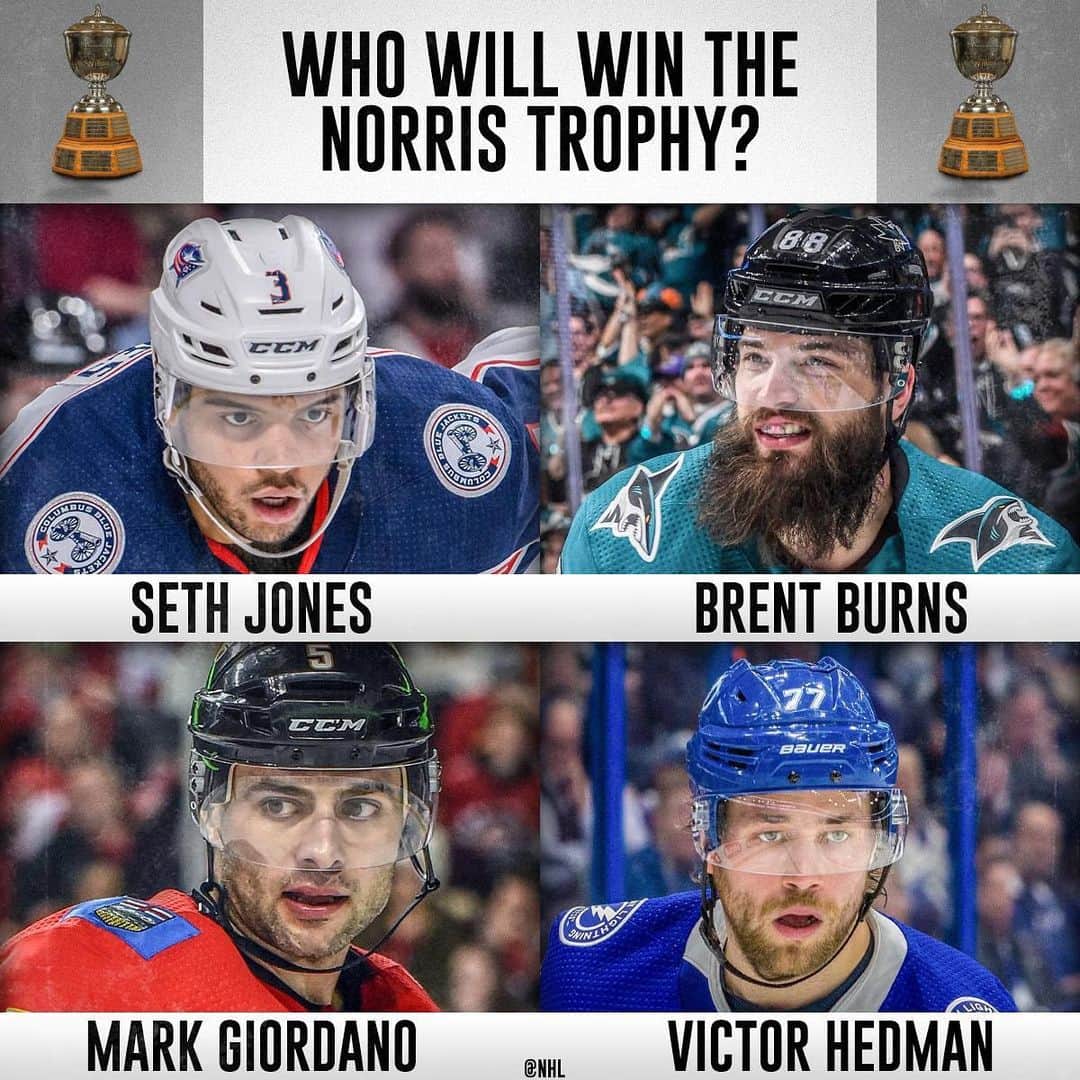 NHLさんのインスタグラム写真 - (NHLInstagram)「And the 2020 Norris Trophy goes to ________ ? 🤔」8月31日 1時39分 - nhl
