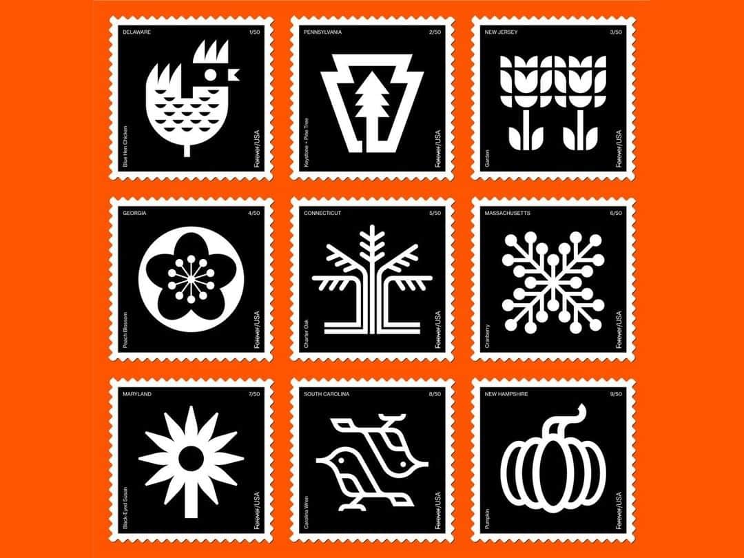 Dribbbleさんのインスタグラム写真 - (DribbbleInstagram)「State Stamps by @ethnfndr. Click the link in our bio to see more and follow this designer on Dribbble. ⠀ ⠀ #dribbble #dribbblers #design #illustration #icondesign」8月31日 2時08分 - dribbble
