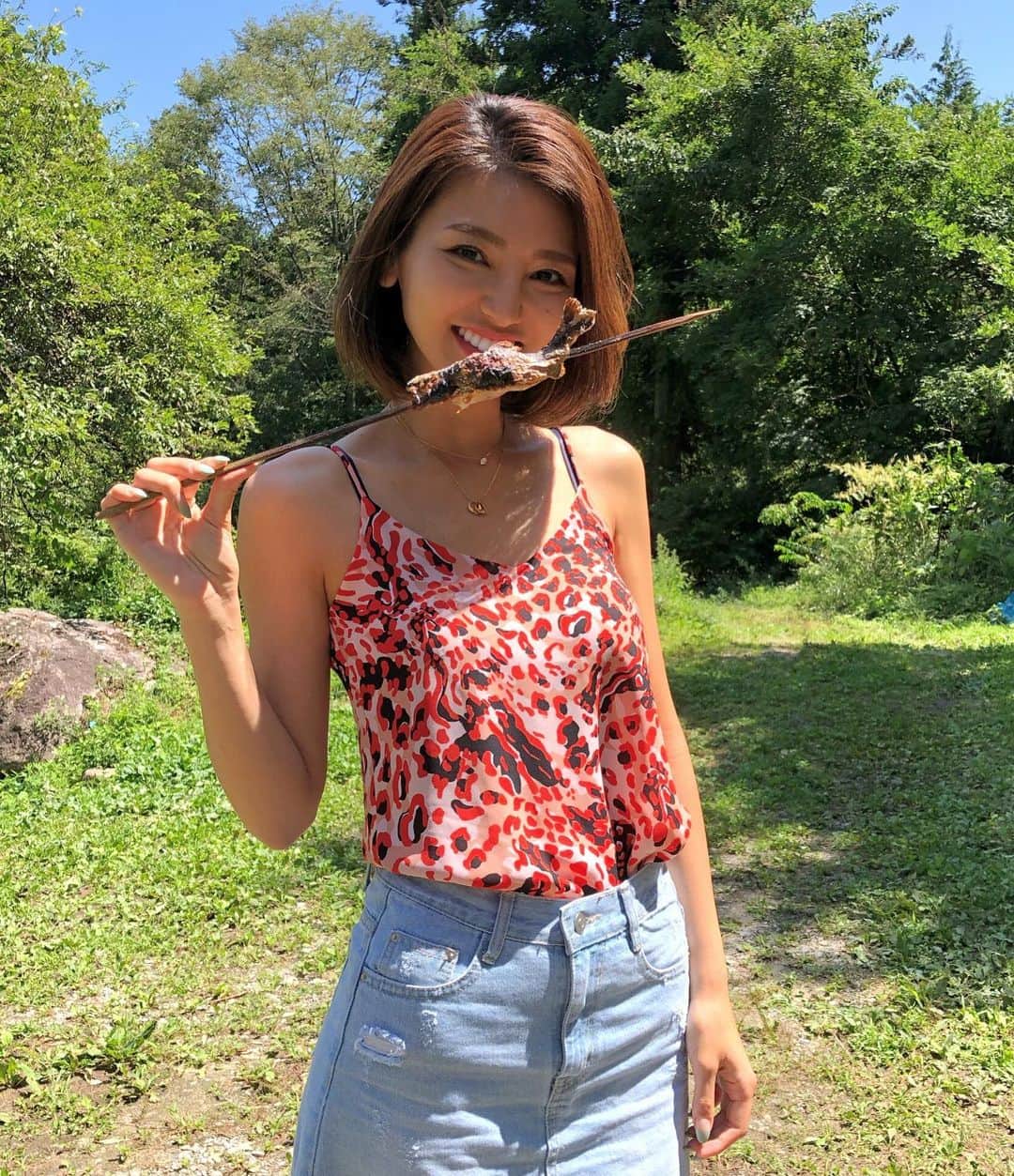 のインスタグラム：「最近🐟も好き♡ .  今夜は何作ろうかなぁ🍽？ みんなの夕食はなんですか♡？ . . . #bbq#鮎#今日のご飯#夜ご飯#夕食#夕食の準備#dinner#今週もお疲れ様でした#明日はオフ#朝からベビースイミング#🏊‍♂️」