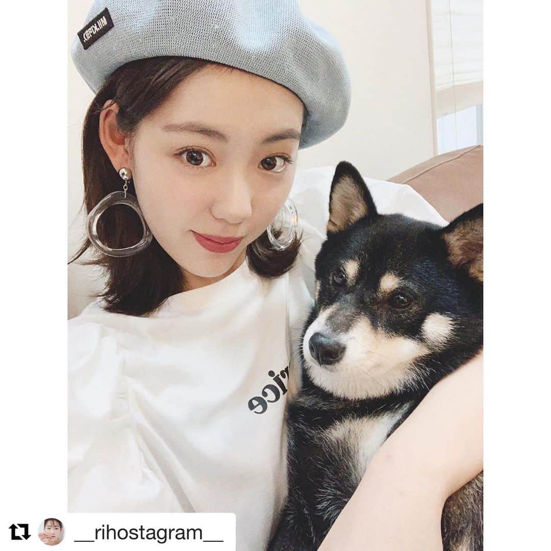 のインスタグラム：「#Repost @__rihostagram__ with @get_repost ・・・ 最近お気に入りのこのイヤリングはRay編集部さんから頂いた誕生日プレゼントの１つ🎁  Ray10月号、発売されていますので見てください〜！」