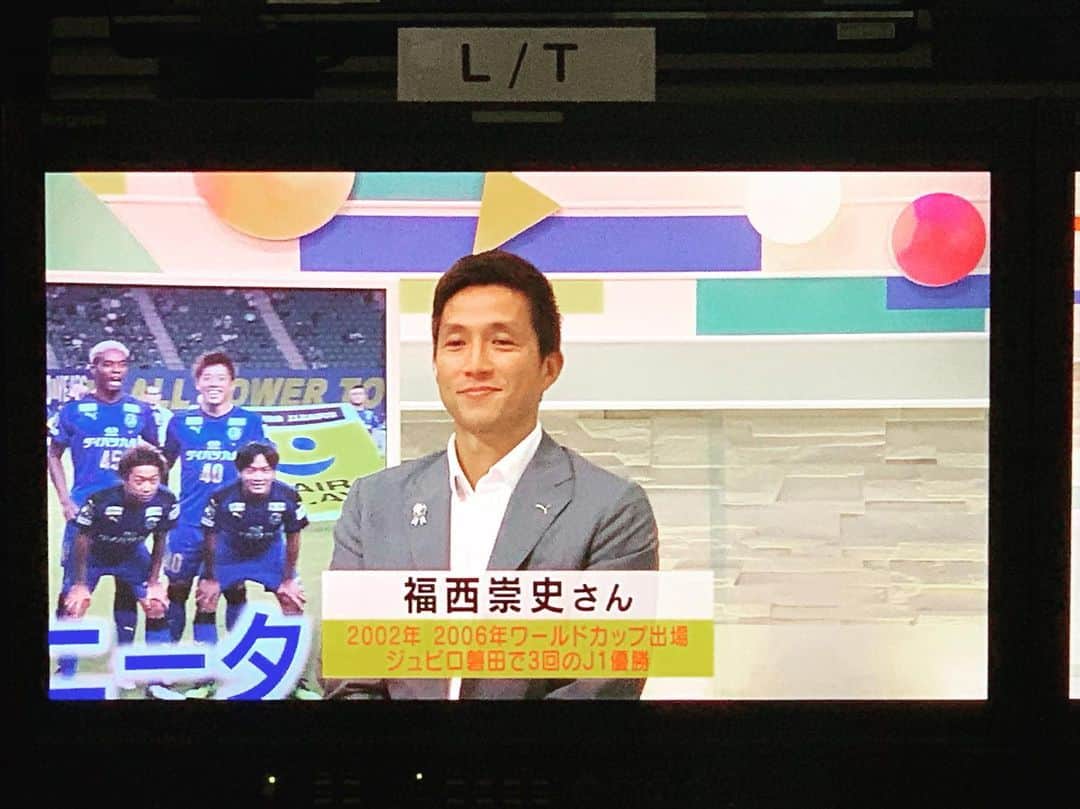 のインスタグラム：「. NHK大分「いろどりOITA」 のスポーツコーナーと5時いろラジオ に出演📺 . #大分 #nhk #大分トリニータ #jリーグ #soccer #今後の展望 #福西崇史 #大分の皆さんだけですんません #次はどこの街へ #笑 #instagood #instatv」