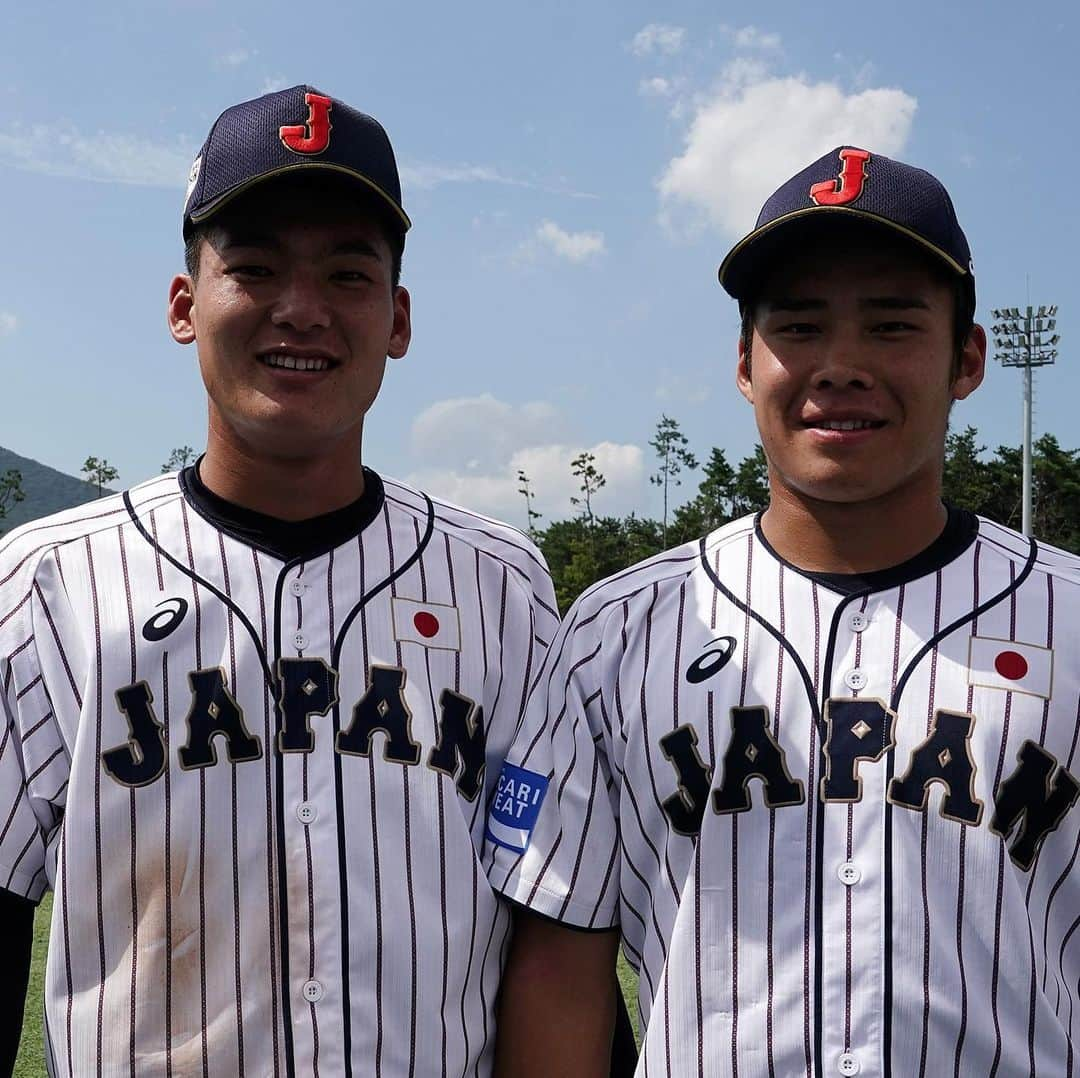 侍ジャパンさんのインスタグラム写真 - (侍ジャパンInstagram)「⠀ 第29回 WBSC U-18ベースボールワールドカップ オープニングラウンド 第1戦 日本 4 - 2 スペイン  7回まで2安打と苦しめられるも白星スタート✌️✨ クリーンアップの3連打で終盤に逆転勝ち‼️ ⠀ #侍ジャパン #U18代表 #ワールドカップ #池田陽佑 #智辯和歌山 #前佑囲斗 #津田学園 #石川昂弥 #東邦 #坂下翔馬 #智辯学園 #遠藤成 #東海大相模」8月30日 19時19分 - samuraijapan_official