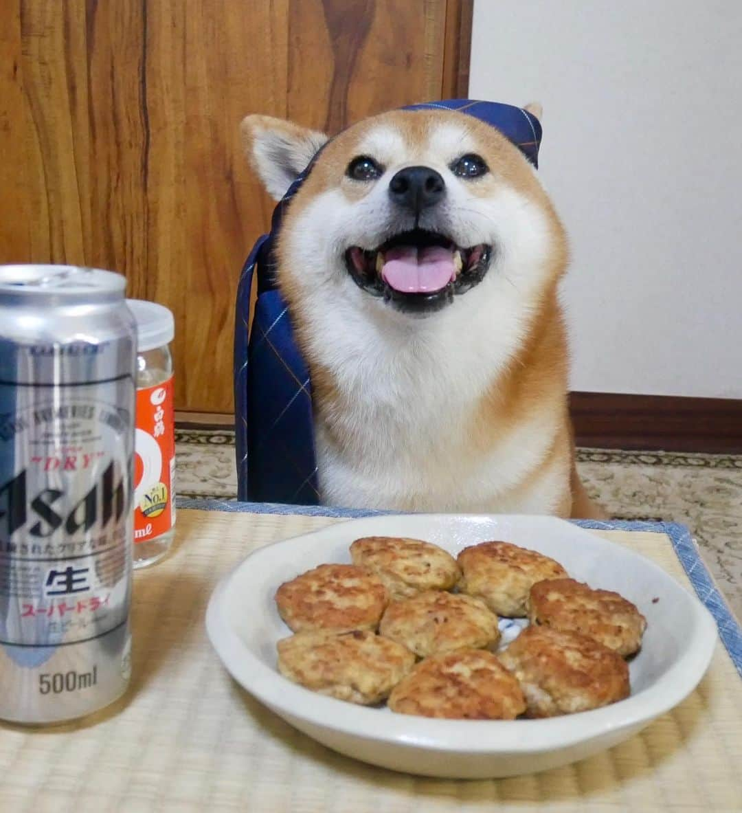 shibainu berryさんのインスタグラム写真 - (shibainu berryInstagram)「🐻I’ll start off with a beer🍺Cheers🍻 🐻お疲れ〜🍺 最後、食べてる動画です✨ おやじのマイ机は段ボール📦😂 ・ 今日はつくねで一杯🍻 つくねやけど豚ひき肉の方が食い付きいいから豚ひき肉で😋お豆腐も入れてヘルシーにしてるよ❗️卵も入れて混ぜたら胡麻油で蒸し焼き☺️絶対美味しー😆 むくみは食に対してあんまり欲がないからこんなに美味しいの作ってもなかなか食べに来ない😦 #❤️迷子犬の掲示板スタッフ @maigo_dog  #❤️迷子犬の掲示板四国 @maigo_dog_shikoku #めざせ迷子犬ゼロ👌 #柴犬 #べりやん #べりむく #多頭飼い #berry #shiba #shibainu  #shibainumania #shibastagram #instashiba #ぷにっと部 #口角キュキュッと部  #チーム俺様 →部員絶賛募集中 #shiba_snap #proudshibas #west_dog_japan #サンデイ #instagramjapan #ふわもこ部 #pecoいぬ部 #pecotv #buzzfeedanimals #dogsofinstagram #dogsofinstaworld #dogs_of_instagram #9gag」8月30日 19時25分 - shibainu.berry