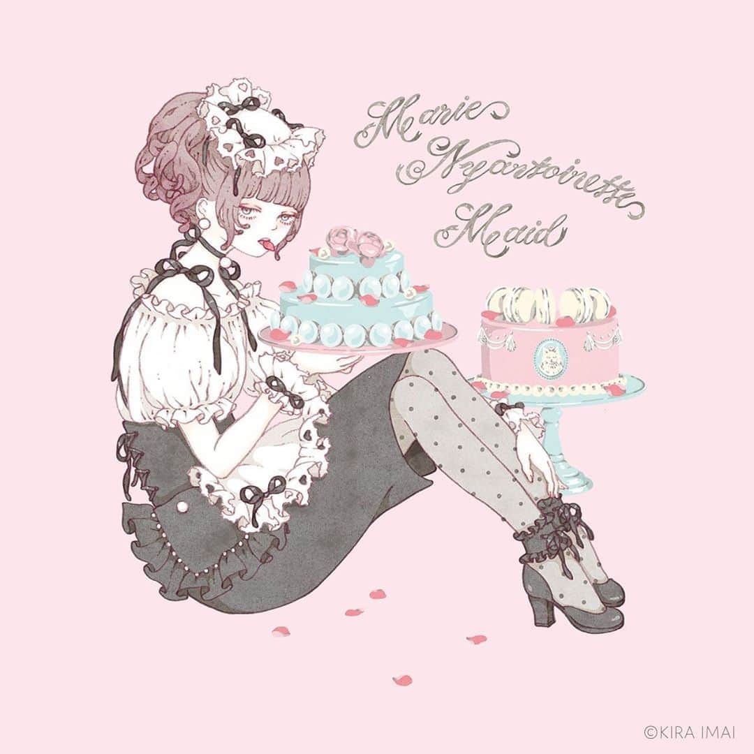 今井キラさんのインスタグラム写真 - (今井キラInstagram)「𝙼𝚊𝚛𝚒𝚎 𝙽𝚢𝚊𝚗𝚝𝚘𝚒𝚗𝚎𝚝𝚝𝚎 𝙼𝚊𝚒𝚍﻿ 𝟸𝟶𝟷𝟽﻿ ﻿ 🎂﻿ ﻿ 🎂﻿ ﻿ 🎂﻿ ﻿ #🎂 #pink #ピンク #maid #メイド #cake #girlsillustration #girly #ガーリー #kiraimai﻿ #イラスト #illustrator #🍰 #イラストレーター」8月30日 20時13分 - kiraimai
