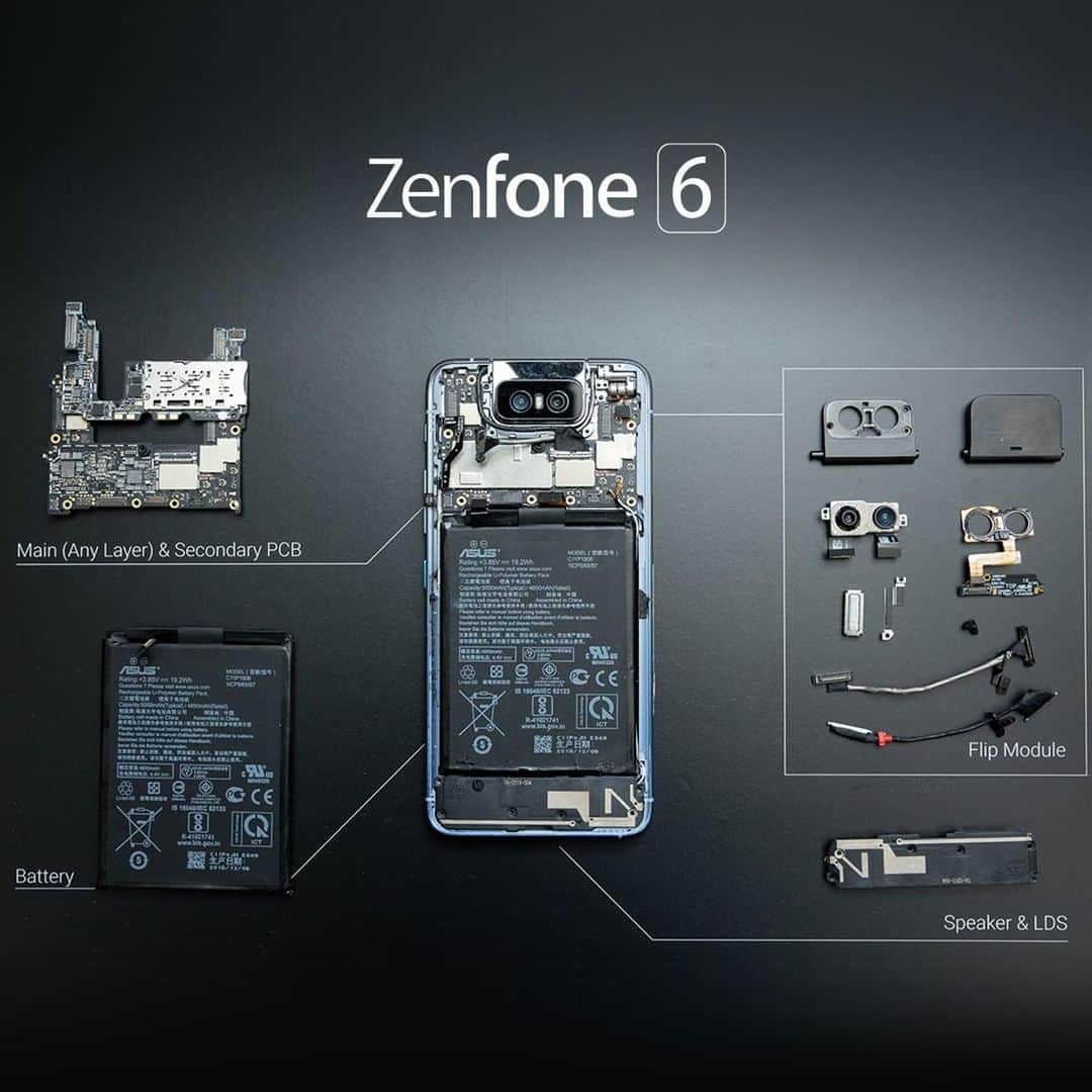 ASUSさんのインスタグラム写真 - (ASUSInstagram)「Each component plays an important part in making ZenFone 6 so extraordinary!  #ZenFone6 #DefyOrdinary」8月30日 21時00分 - asus