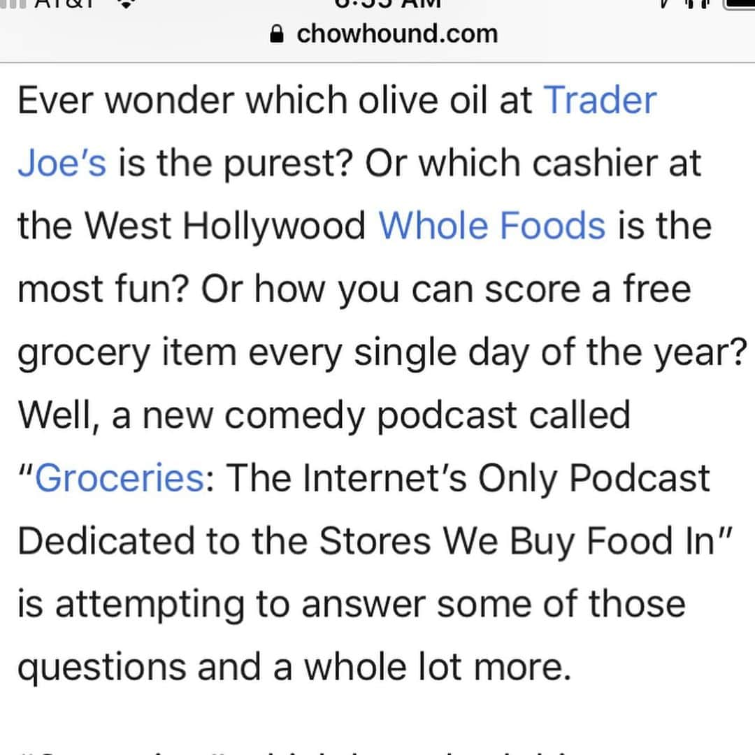 ブライアン・サフィさんのインスタグラム写真 - (ブライアン・サフィInstagram)「Thanks @chowhound for this super-sweet Groceries shoutout! Read the whole article - it captures it perfectly! Link in bio. See you in the aisles! (@pftompkins)」8月30日 23時00分 - bryansafi