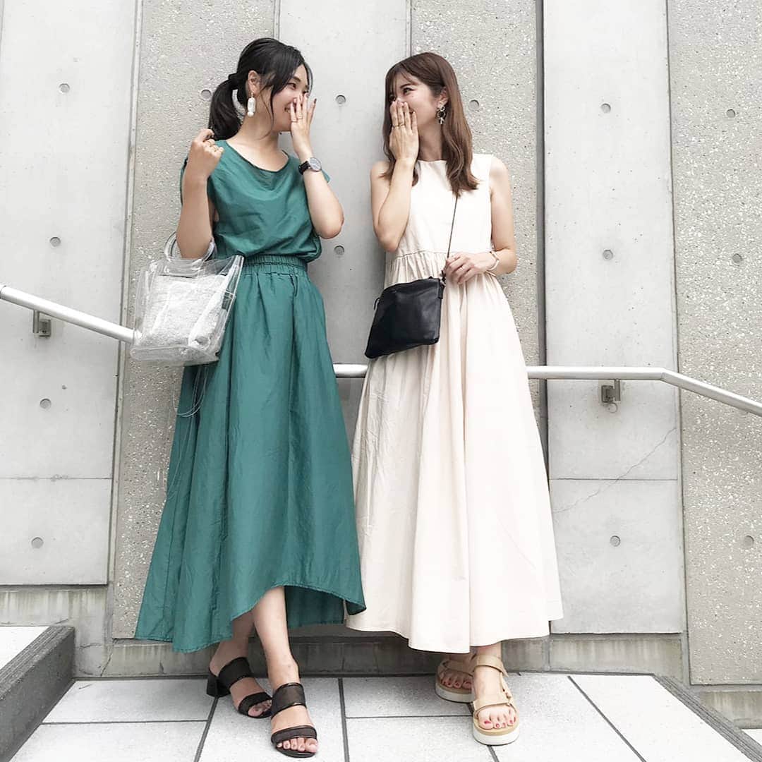 Eri Satoのインスタグラム：「先日 @haruru0724 親子と出掛けた時の😋 明日も会ってきます笑 · 私が着ているグリーンのセットアップは @blancbasque  秋物も続々登場しているので ぜひWEB SHOPをチェックしてみてね✨ 今なら5%OFFクーポンも出てるよ😁 ·  #fashion#ootd#outfit#code#coordinate#stylepoint#instafashion#instagood#instalike#ファッション#コーディネート#コーデ#プチプラ#プチプラコーデ#ママコーデ#fashion#カジュアルコーデ#シンプルコーデ#シンプルファッション #リンクコーデ #おしゃれさんと繋がりたい#シミラールック#おしゃれ好きな人と繋がりたい#ootd#blancbasque#ブランバスク」