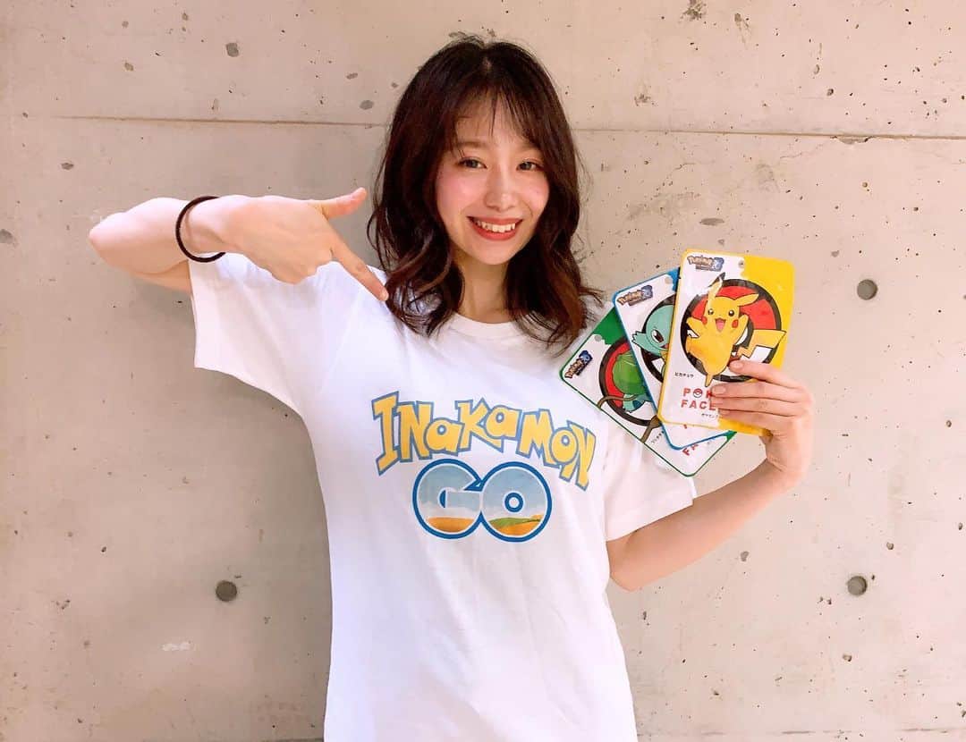 橘花梨さんのインスタグラム写真 - (橘花梨Instagram)「お客様から、いただいた最高Tシャツ。 不覚にも笑ったww明日も2公演たのしみます！☺︎ #pokemongo ならぬ #inakamongo」8月30日 23時51分 - tachibana_karin