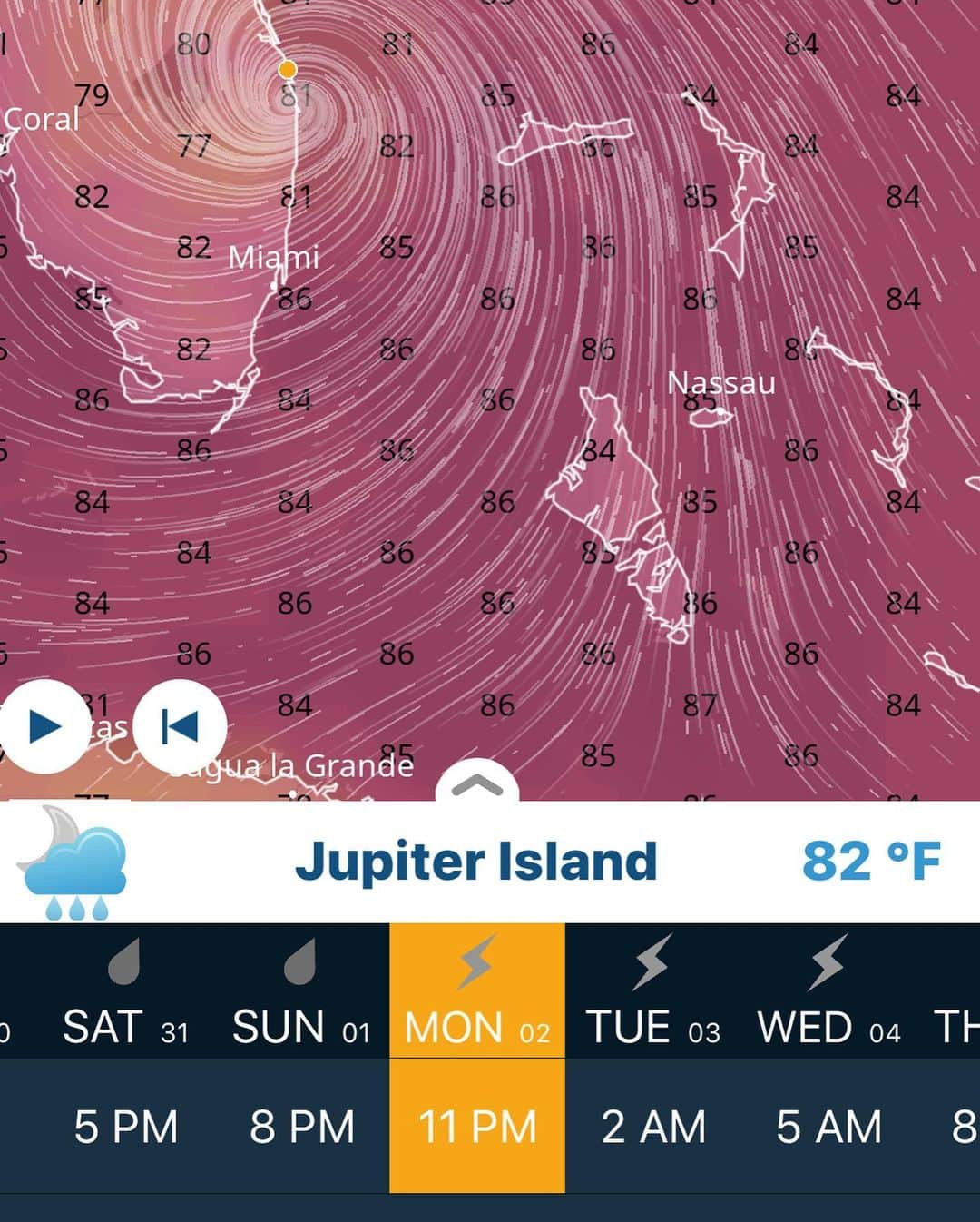 グレグ・ノーマンさんのインスタグラム写真 - (グレグ・ノーマンInstagram)「As of this model now Jupiter Island could be the bullseye. No matter where Hurricane Dorian goes Mother Nature will be making a statement! To all in Florida be smart, be safe, be patient and be helpful please. #hurricanedorian dorian #florida」8月31日 0時51分 - shark_gregnorman
