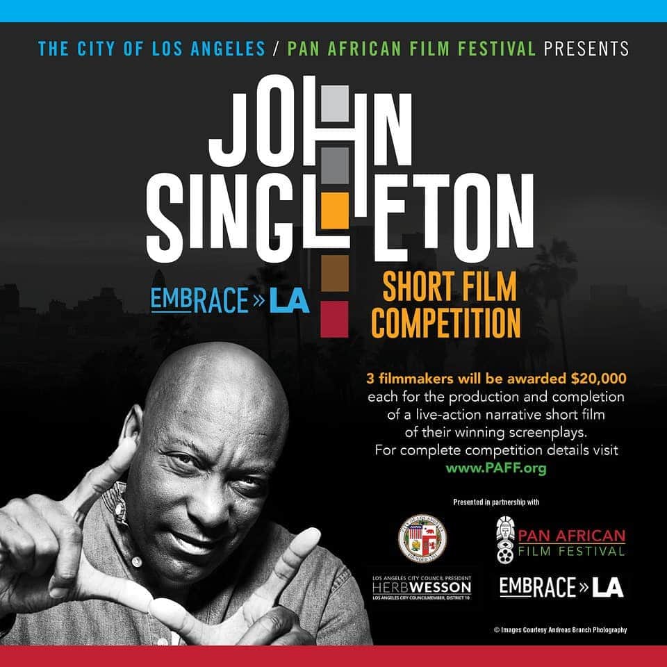 レジーナ・キングのインスタグラム：「*ATTENTION* Up and coming black screenwriters. This competition is for you! Two snaps up and a soulclap 👏🏾👏🏾👏🏾 to The City of LA and the Pan African Film Festival for doing double duty. Creating opportunity while honoring one of our greats #johnsingleton」