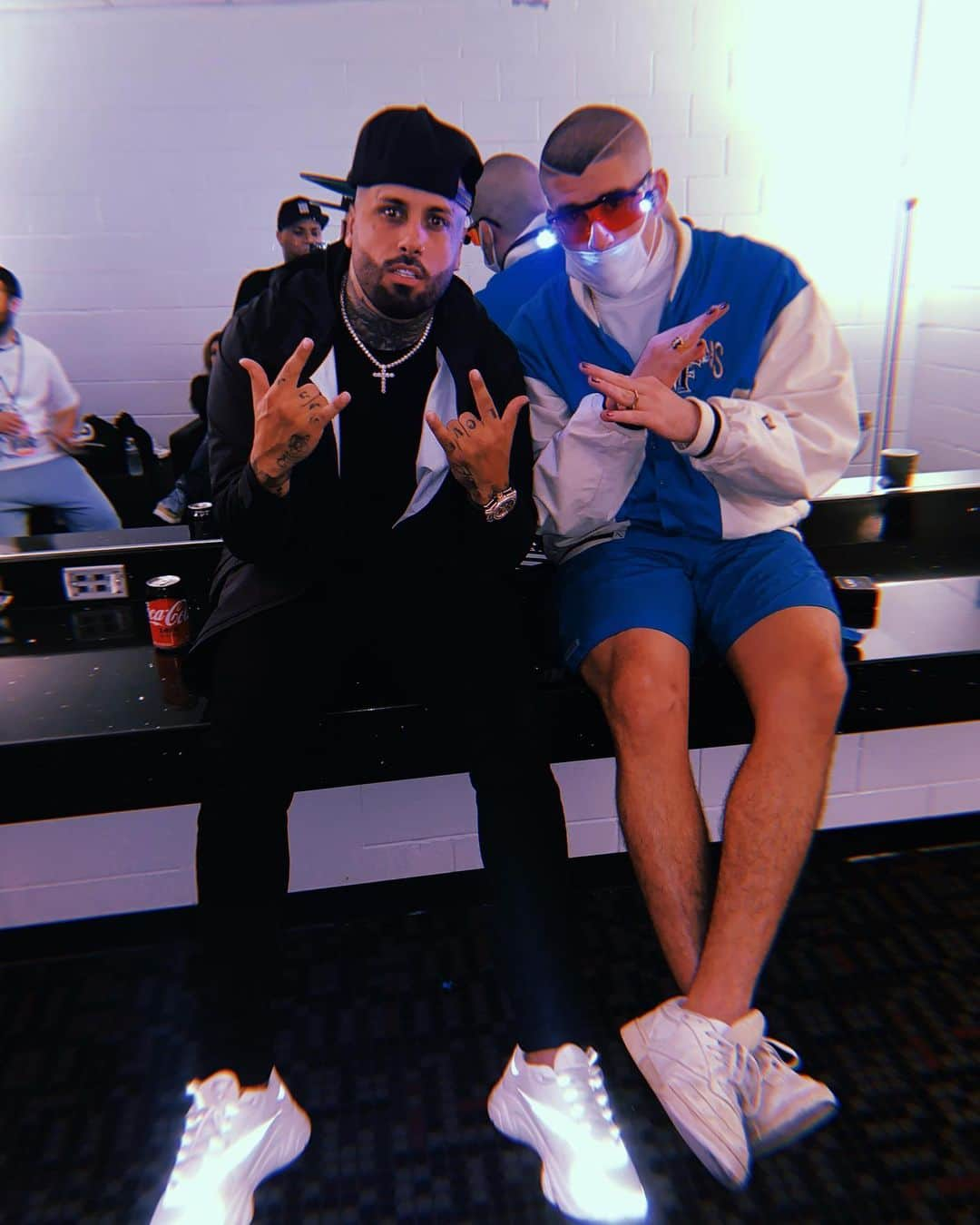 NICKY JAMさんのインスタグラム写真 - (NICKY JAMInstagram)「Latino gang @badbunnypr」8月31日 11時16分 - nickyjam