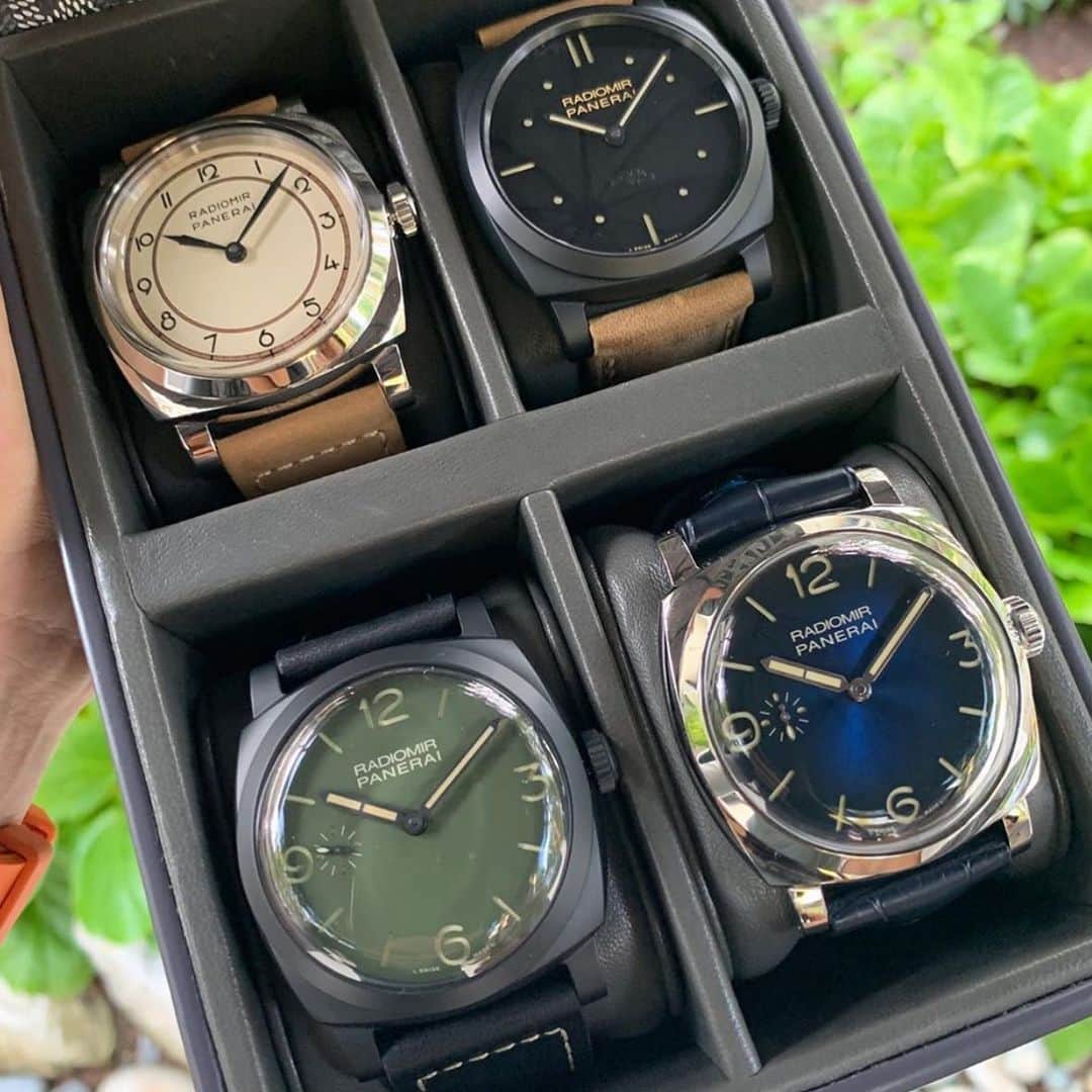 パネライのインスタグラム：「This is one sexy quartet!  #Panerai #PAM791, #PAM577, #PAM997, & #PAM932. What’s your favorite? Pic by @appanerairm #paneraicentral」