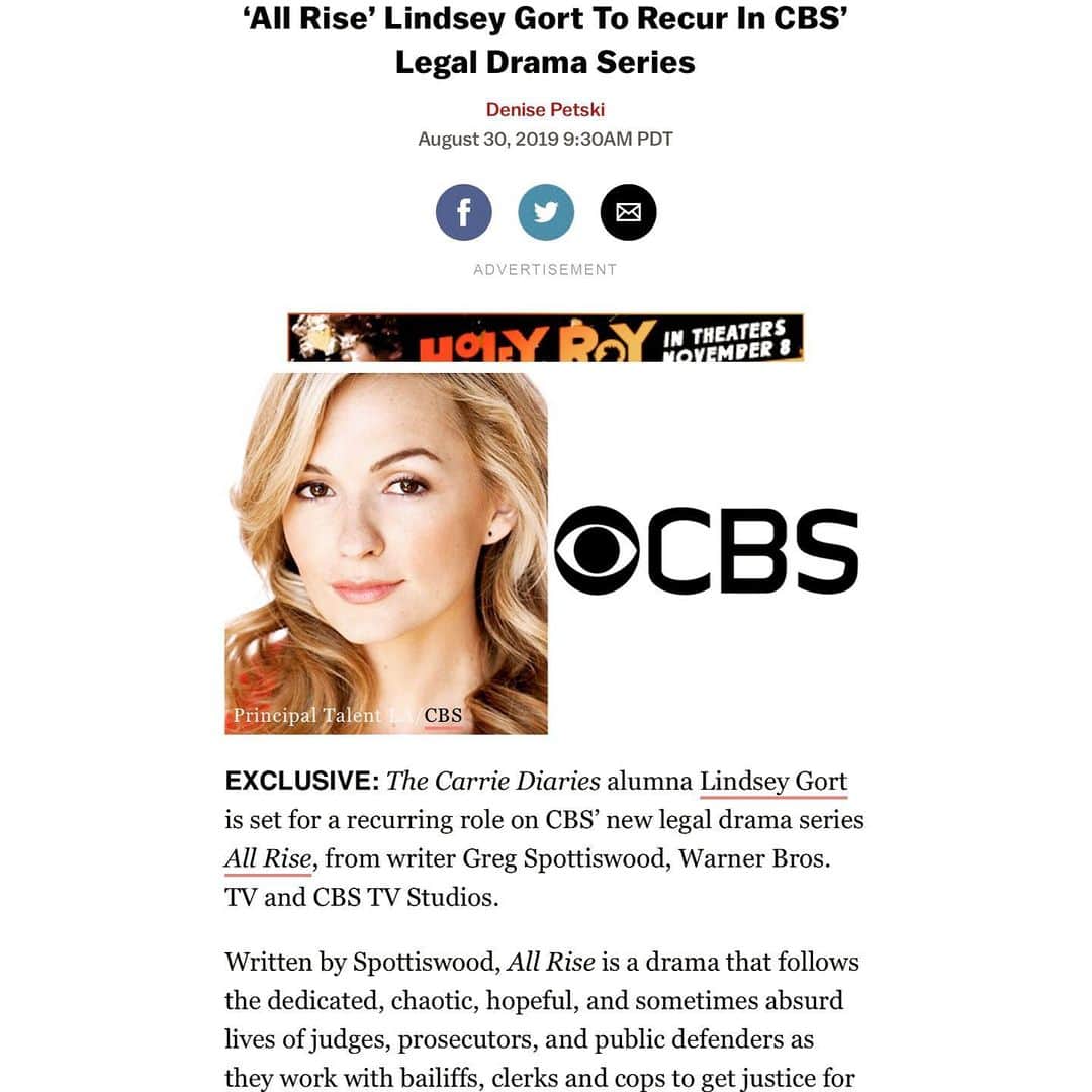 リンジー・ゴートのインスタグラム：「all rise, fun is now in session ⚖️ love working on this show, all while getting an unofficial legal education. tune in to All Rise starting Sept 23 on @cbstv if you like big words and tight dresses. #allrisecbs」
