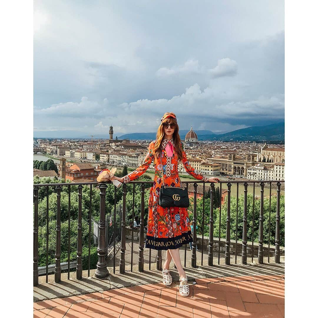 Faith Picozziさんのインスタグラム写真 - (Faith PicozziInstagram)「‪Italy Diaries 1️⃣2️⃣ Florence 💖 #italy #florence #guccigarden #travel #gucci #fashion #style #summer #vacation @filip.milenkovic @filipandfaith @gucci @alessandro_michele」8月31日 7時03分 - faithpicozzi