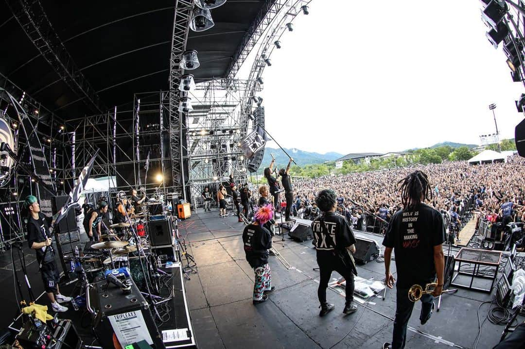 KEN IIKAWAさんのインスタグラム写真 - (KEN IIKAWAInstagram)「山中湖SWEET LOVE SHOWER 2019 . TRIPLE AXE TAKEOVER🔥🔥🔥 . Photo② #tripleaxetakeover #TAT #heysmith #SiM #coldrain . photo by @kouhey0622」8月31日 8時36分 - keniikawa