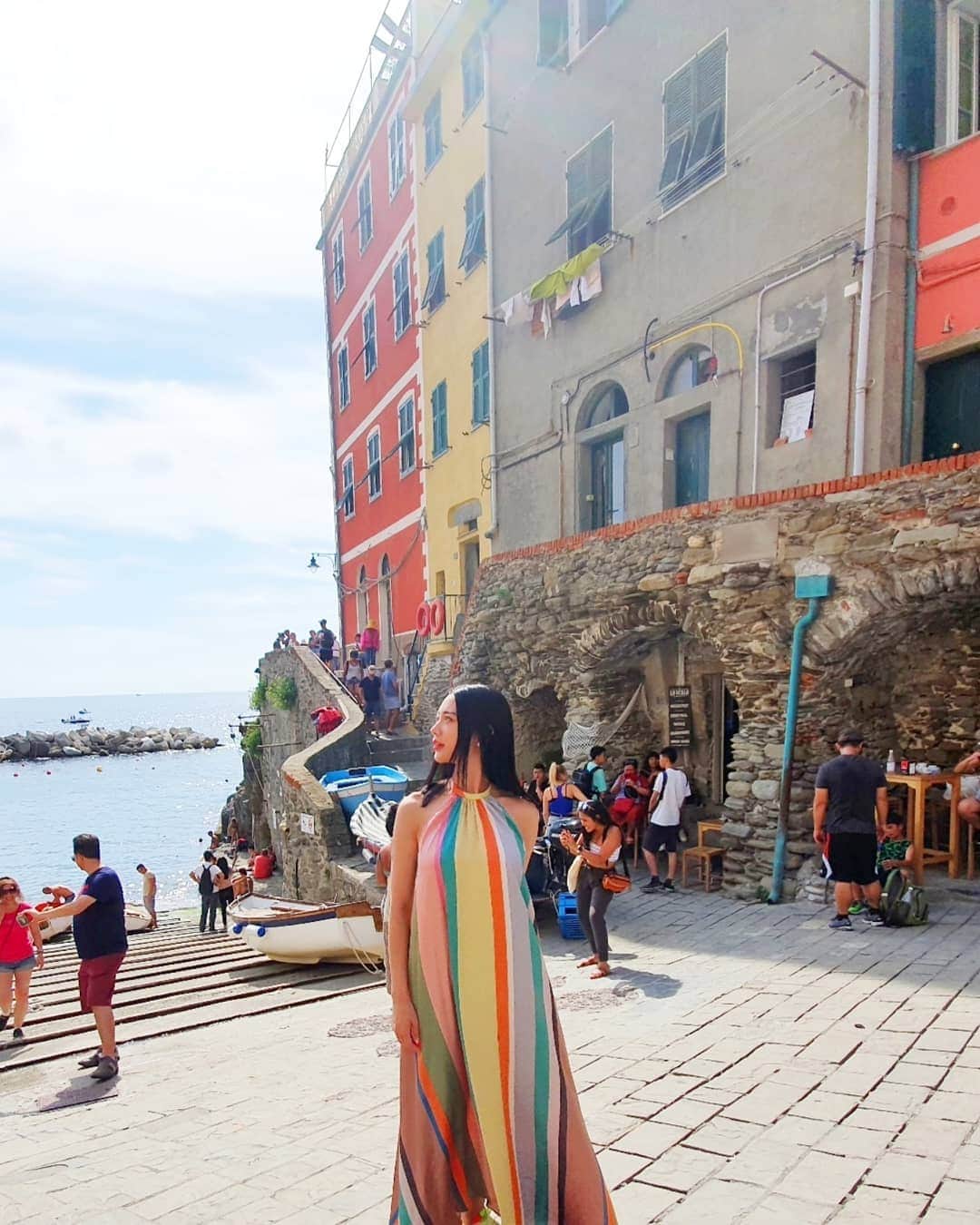 クララさんのインスタグラム写真 - (クララInstagram)「#cinqueterre #clarainitaly #beautifulsunshine #colorful」8月31日 9時22分 - actressclara
