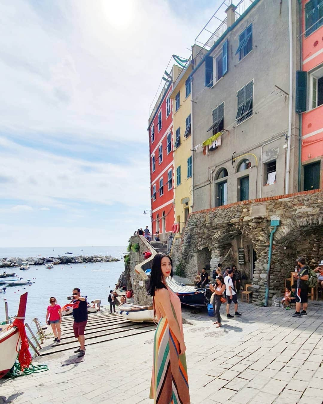 クララさんのインスタグラム写真 - (クララInstagram)「#cinqueterre #clarainitaly #beautifulsunshine #colorful」8月31日 9時22分 - actressclara