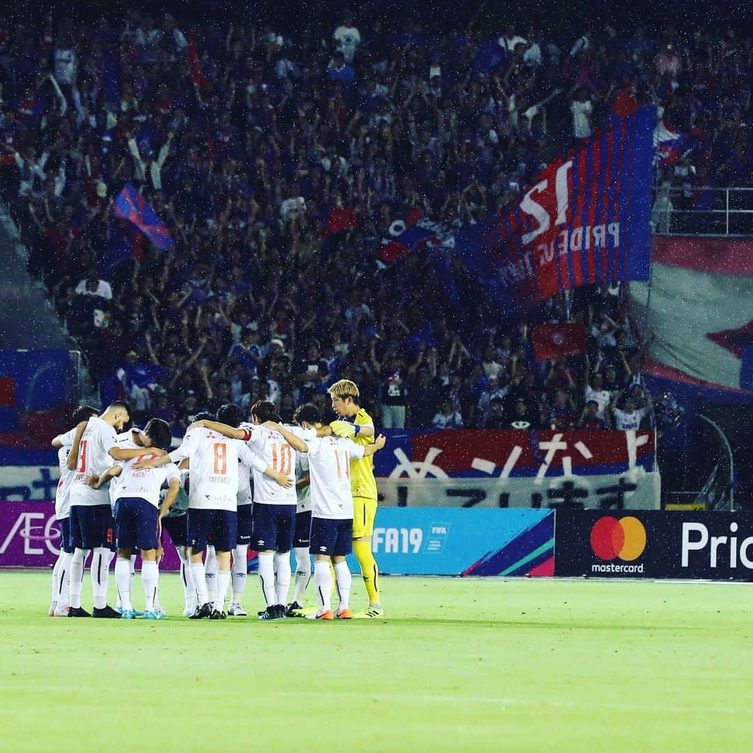 林彰洋のインスタグラム：「２－１👍 チームメイトに助けられました。 自分自身で状況を変えられるはず もっと練習します。 #vs名古屋グランパス #fctokyo」