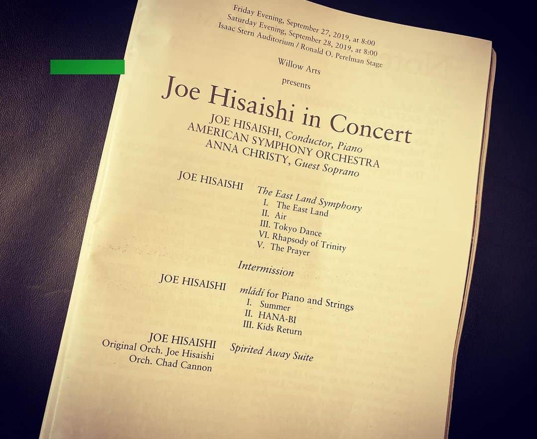 綾部祐二さんのインスタグラム写真 - (綾部祐二Instagram)「An amazing concert by #JoeHisaishi」9月29日 13時24分 - yujiayabe