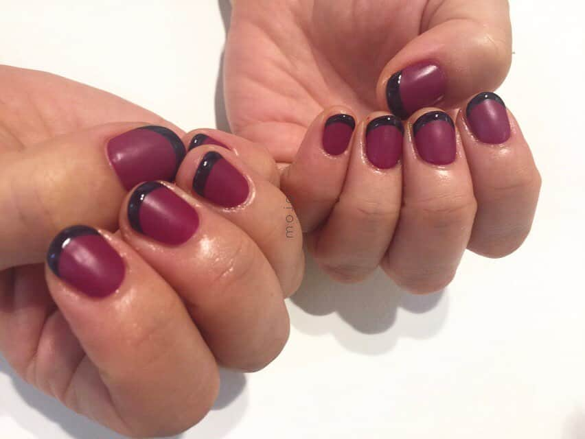 関根祥子さんのインスタグラム写真 - (関根祥子Instagram)「🍇🍆 マットとツヤ  #mojonail #nail #nails」9月25日 13時01分 - mojonail_shokosekine