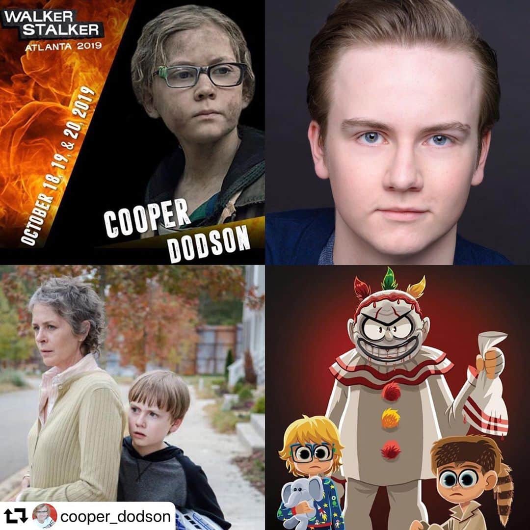 メジャー・ドッドソンのインスタグラム：「#repost @cooper_dodson ・・・ Good news for those who have been asking!! My brother @major_dodson is going to be hanging out on Saturday at @walkrstalkrcon Atlanta with me!  He wanted to come say hi to his #TWD and #AHS friends that he misses ❤️ #TWDFamily #wsc #Brothers」