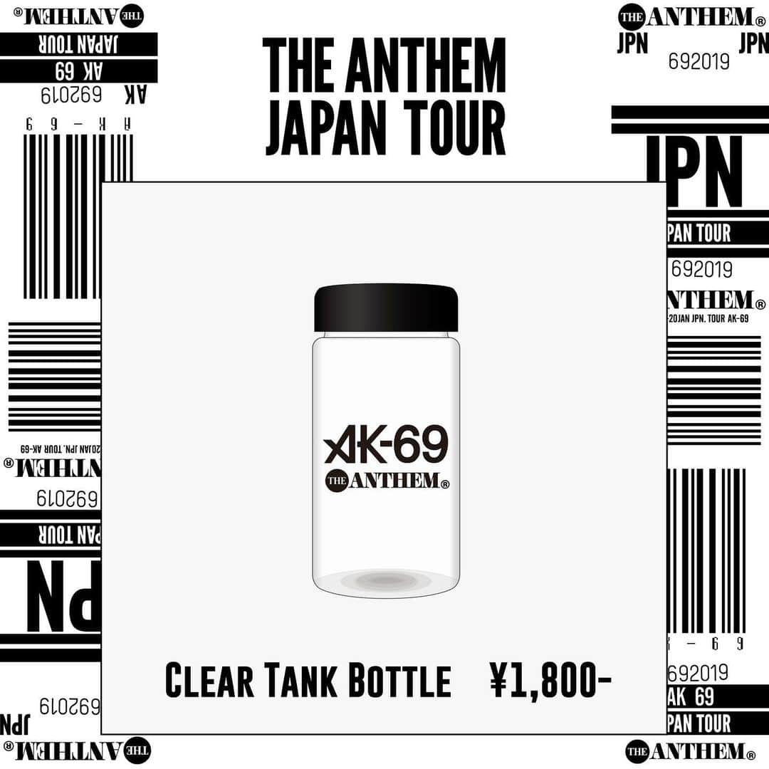 AK-69さんのインスタグラム写真 - (AK-69Instagram)「＜グッズ情報🔥＞ お待たせ致しました！！ @ak69_official THE ANTHEM JAPAN TOURのOfficial Goods第一弾です❗️ 今週金曜日の名古屋公演から販売スタート！ 先行物販は16:00から開始予定です！ - - - ＜ツアー日程＞ 9/27（金）名古屋CLUB QUATTRO -69Homies Only- 10/19（土）長野JUNK BOX 10/20（日）富山MAIRO 10/24（木）名古屋CLUB QUATTRO 10/25（金）渋谷Duo music exchange -69Homies Only- 10/27（日）仙台Rensa 11/8（金）京都MUSE 11/9（土）和歌山SHELTER 11/10（日）神戸Harbor Studio 11/24（日）HEAVEN'S ROCKさいたま新都心 VJ-3 11/29（金）青森Quater 11/30（土）the five morioka 12/1（日）郡山HIP SHOT JAPAN 12/7（土）高松MONSTER 12/8（日）松山W studio RED 12/13（金）Live House浜松窓枠 12/14（土）四日市CLUB ROOTS 12/21（土）柏PALOOZA 12/22（日）HEAVEN'S ROCK宇都宮VJ-2 1/11（土）鹿児島CAPARVO HALL 1/12（日）熊本B.9 V1 1/13（月）福岡DRUM LOGOS 1/17（金）広島CLUB QUATTRO 1/18（土）岡山YEBISU YA PRO 1/26（日）札幌PENNY LANE 24 - - #AK69 #FlyingB #DefJamRecordings #TheAnthemJapnTour #震えて待て #OfficialGoods #自信作」9月25日 21時35分 - ak69_staff