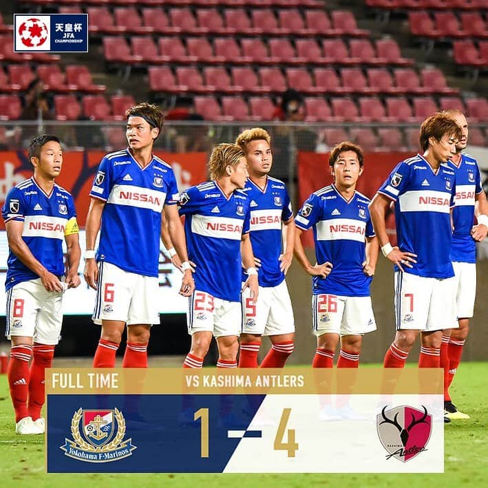 のインスタグラム：「. ［Full Time］﻿ 第99回 天皇杯 ラウンド16﻿ 横浜F・マリノス 1-4 鹿島アントラーズ﻿ ﻿ ⚽️GOAL⚽️﻿ 22'(pen)#エリキ﻿ ﻿ #fmarinos #天皇杯」