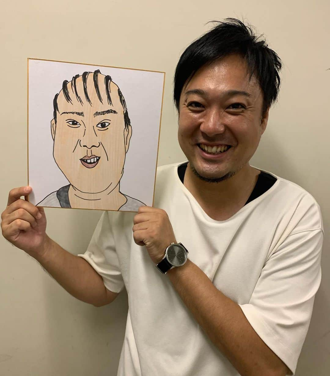 kento fukayaさんのインスタグラム写真 - (kento fukayaInstagram)「【さえない似顔絵57】 タナからイケ池田さん  #さえない似顔絵 #似顔絵 #イラスト #お笑い #芸人 #よしもと漫才劇場 #タナからイケダ 池田さん #ウェルカムボードを頼んで下さった #めちゃ変な風に描いたのに #お2人とも喜んでくれた #冴えてる夫婦 #こんな家庭良いな思った #結婚おめでとうございます！ #あとよく太る #kentofukaya」9月25日 22時30分 - kento1989